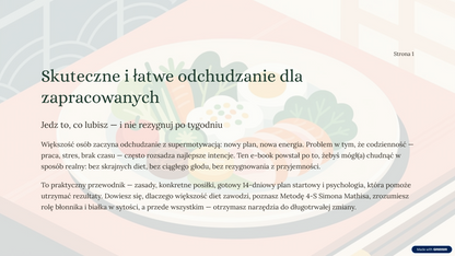 Odchudzanie dla zapracowanych - Ebook